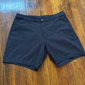 Lululemon gray commission shorts.